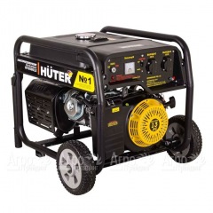 Бензиновый генератор Huter DY6500LX 5.0 кВт с колёсами и аккумулятором в Брянске