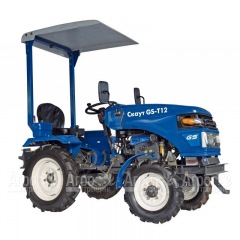 Многофункциональный минитрактор Garden Scout (Скаут) T-12DIF + фреза + двухкорпусный плуг + навес в Брянске