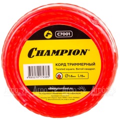 Корд триммерный Champion Twisted Square 1.6мм, 15м (витой квадрат) в Брянске