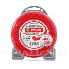 Леска триммерная 2.4 мм 15 м круглая Unisaw в Брянске