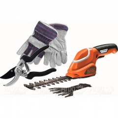 Ножницы аккумуляторные для травы Black+Decker GSL 700 KIT-QW в Брянске