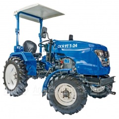 Многофункциональный минитрактор Garden Scout (Скаут) Т24 DIFF VT + почвофреза + двухкопрусный плуг + навес в Брянске