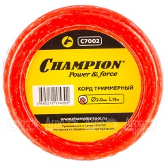 Корд триммерный Champion Twisted Square 2.0мм, 15м (витой квадрат) в Брянске