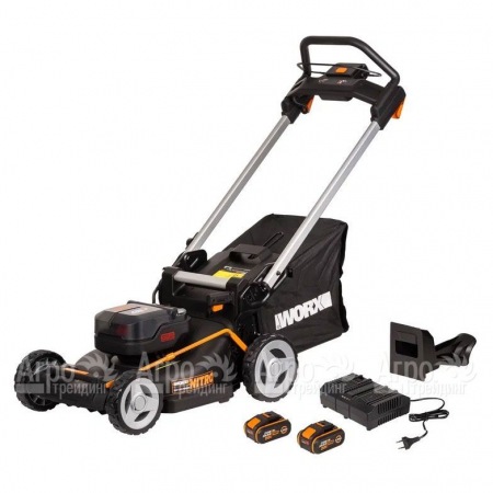 Газонокосилка аккумуляторная Worx WG748E в Брянске