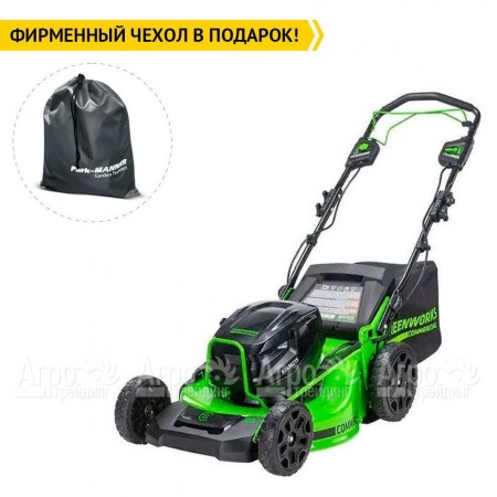 Газонокосилка аккумуляторная GreenWorks GC82HPLM51 (без аккумулятора и зарядного устройства)  в Брянске