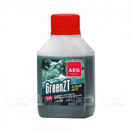 Масло синтетическое AEG Green HP 2T Motor Oil API TC 100 мл для 2-х тактных двигателей в Брянске