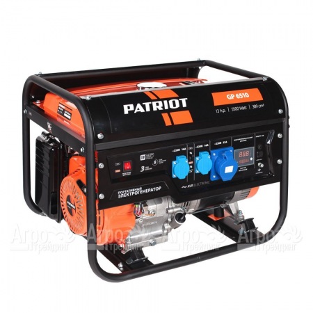 Бензогенератор Patriot GP 6510 5 кВт  в Брянске